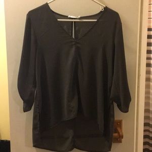 Olive green flowy blouse